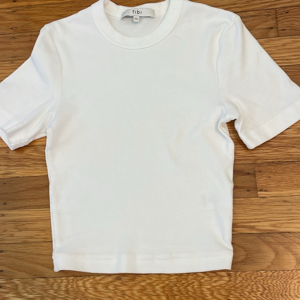 Tibi Ribbed Tshirt - Picture 6 of 7